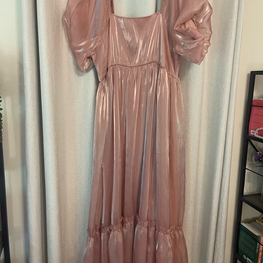 Elegant Pink Maxi Dress